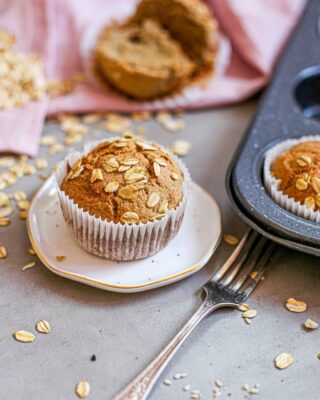 Bananiniai keksiukai su avižų miltais